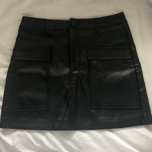 Zara faux leather skirt